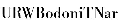 URWBodoniTNar Regular.ttf