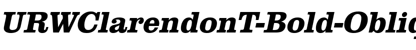 URWClarendonT Bold Oblique.ttf