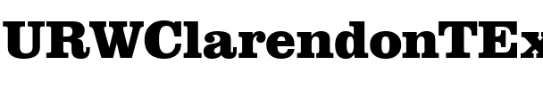 URWClarendonTExtBol Regular.ttf