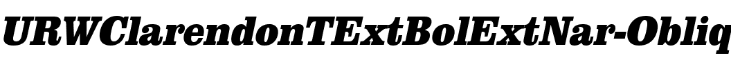 URWClarendonTExtBolExtNar Oblique.ttf