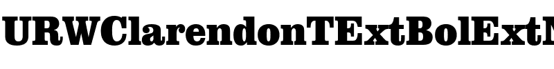 URWClarendonTExtBolExtNar Regular.ttf