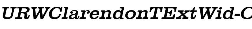 URWClarendonTExtWid Oblique.ttf