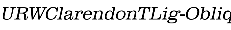 URWClarendonTLig Oblique.ttf