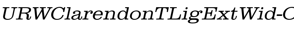 URWClarendonTLigExtWid Oblique.ttf