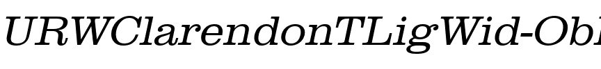 URWClarendonTLigWid Oblique.ttf