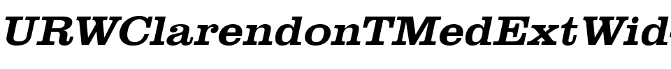 URWClarendonTMedExtWid Oblique.ttf