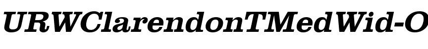 URWClarendonTMedWid Oblique.ttf
