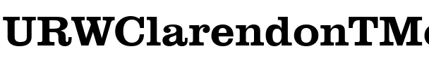 URWClarendonTMedWid Regular.ttf