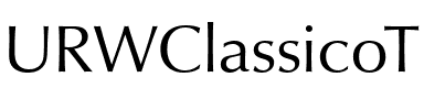 URWClassicoT Regular.ttf