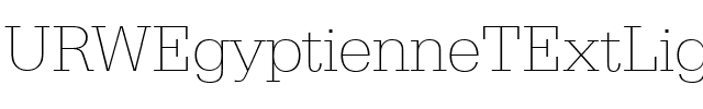 URWEgyptienneTExtLig Regular.ttf