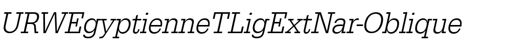 URWEgyptienneTLigExtNar Oblique.ttf