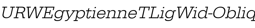 URWEgyptienneTLigWid Oblique.ttf