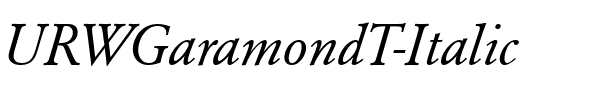 URWGaramondT Italic.ttf
