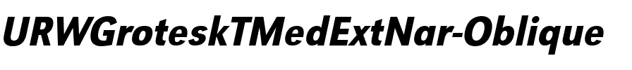 URWGroteskTMedExtNar Oblique.ttf