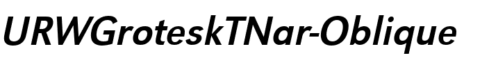 URWGroteskTNar Oblique.ttf