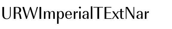 URWImperialTExtNar Regular.ttf