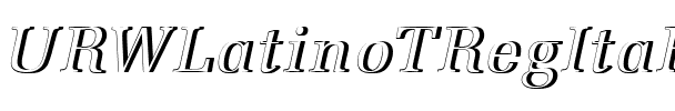URWLatinoTRegItaRe1 Regular.ttf