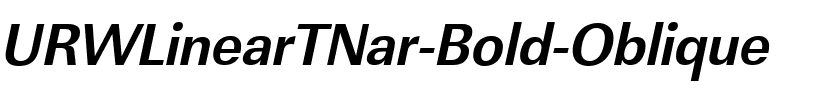 URWLinearTNar Bold Oblique.ttf