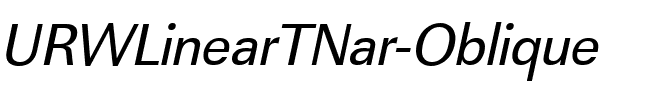 URWLinearTNar Oblique.ttf