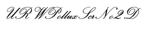 URWPolluxScrNo2D Regular.ttf