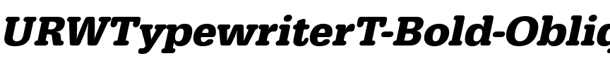URWTypewriterT Bold Oblique.ttf