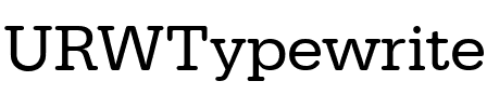 URWTypewriterT Regular.ttf