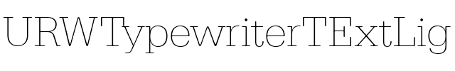URWTypewriterTExtLig Regular.ttf