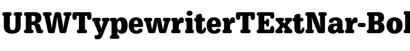 URWTypewriterTExtNar Bold.ttf