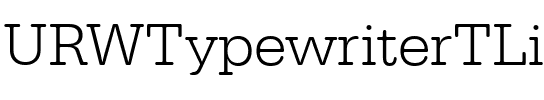 URWTypewriterTLig Regular.ttf