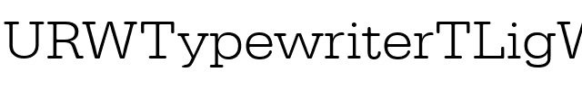 URWTypewriterTLigWid Regular.ttf
