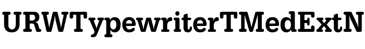 URWTypewriterTMedExtNar Regular.ttf