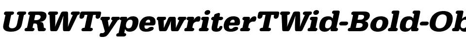 URWTypewriterTWid Bold Oblique.ttf