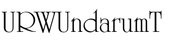 URWUndarumT Regular.ttf