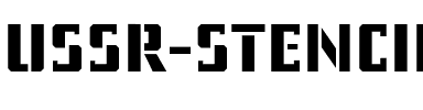 USSR STENCIL Regular.otf