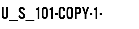 U.S. 101 Regular.ttf