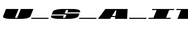 U.S.A. Italic Italic.ttf