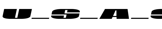 U.S.A. Semi-Italic Semi-Italic.ttf