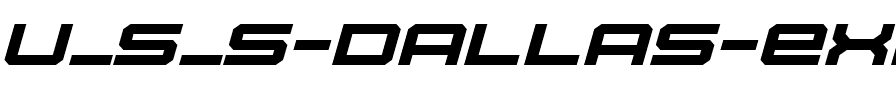 U.S.S. Dallas Expanded Italic Expanded Italic.ttf