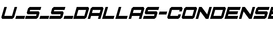 U.S.S. Dallas Condensed Italic Condensed Italic.ttf