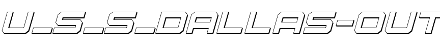U.S.S. Dallas Outline Italic Italic.ttf