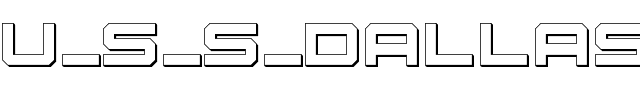 U.S.S. Dallas Outline Regular.ttf