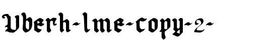 Uberhölme Regular.ttf