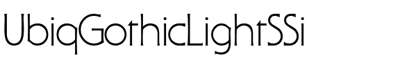 UbiqGothicLightSSi Regular.ttf