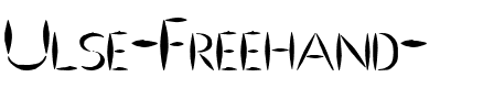 Ulse Freehand  Regular.ttf