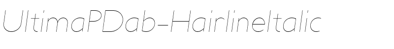 UltimaPDab HairlineItalic.ttf