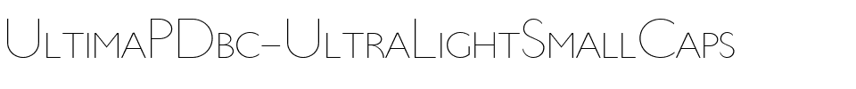 UltimaPDbc UltraLightSmallCaps.ttf