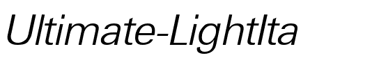 Ultimate-LightIta Regular.ttf