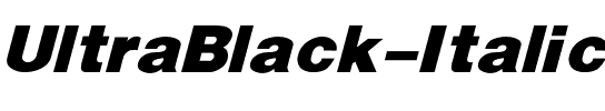UltraBlack Italic Regular.ttf