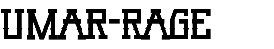 Umar Rage Umar Rage.otf
