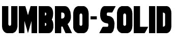 Umbro Solid Normal.ttf